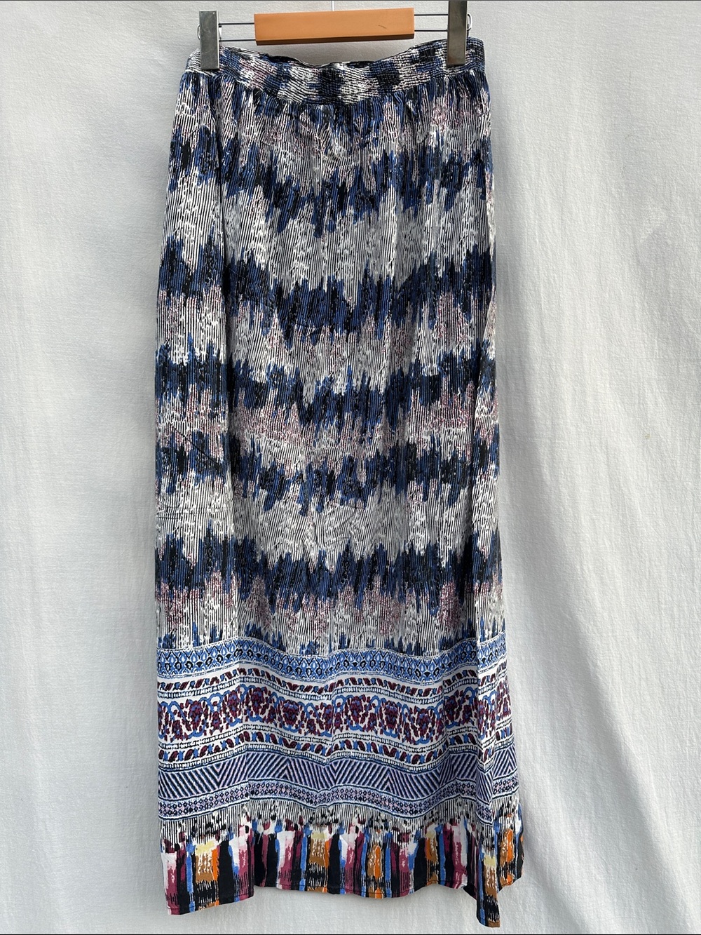 California Moon Rise Multi-Color Patterned Long Skirt - Picture 6 of 11